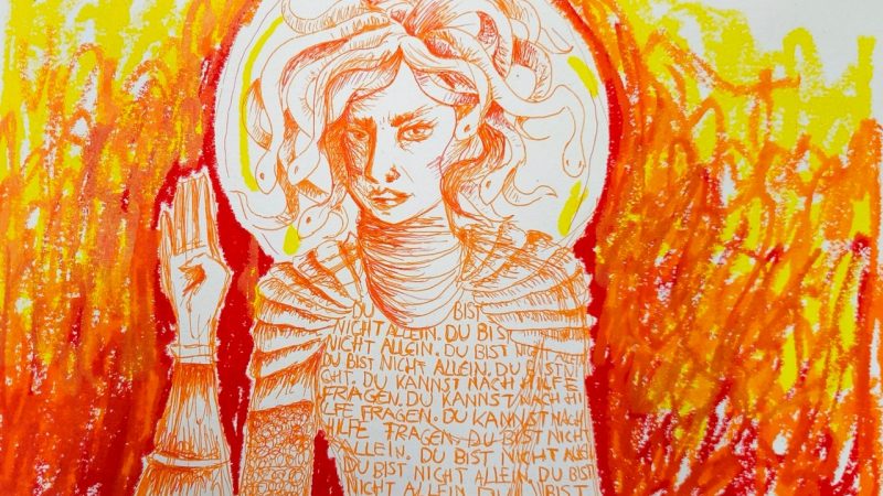 „Orange Day – Mural“ in Ahlen